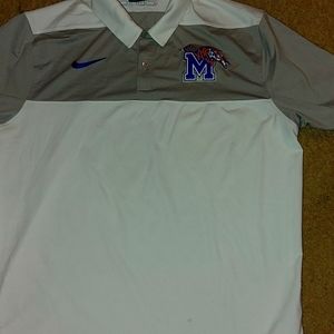 Nike size M Memphis tigers dry fit polo